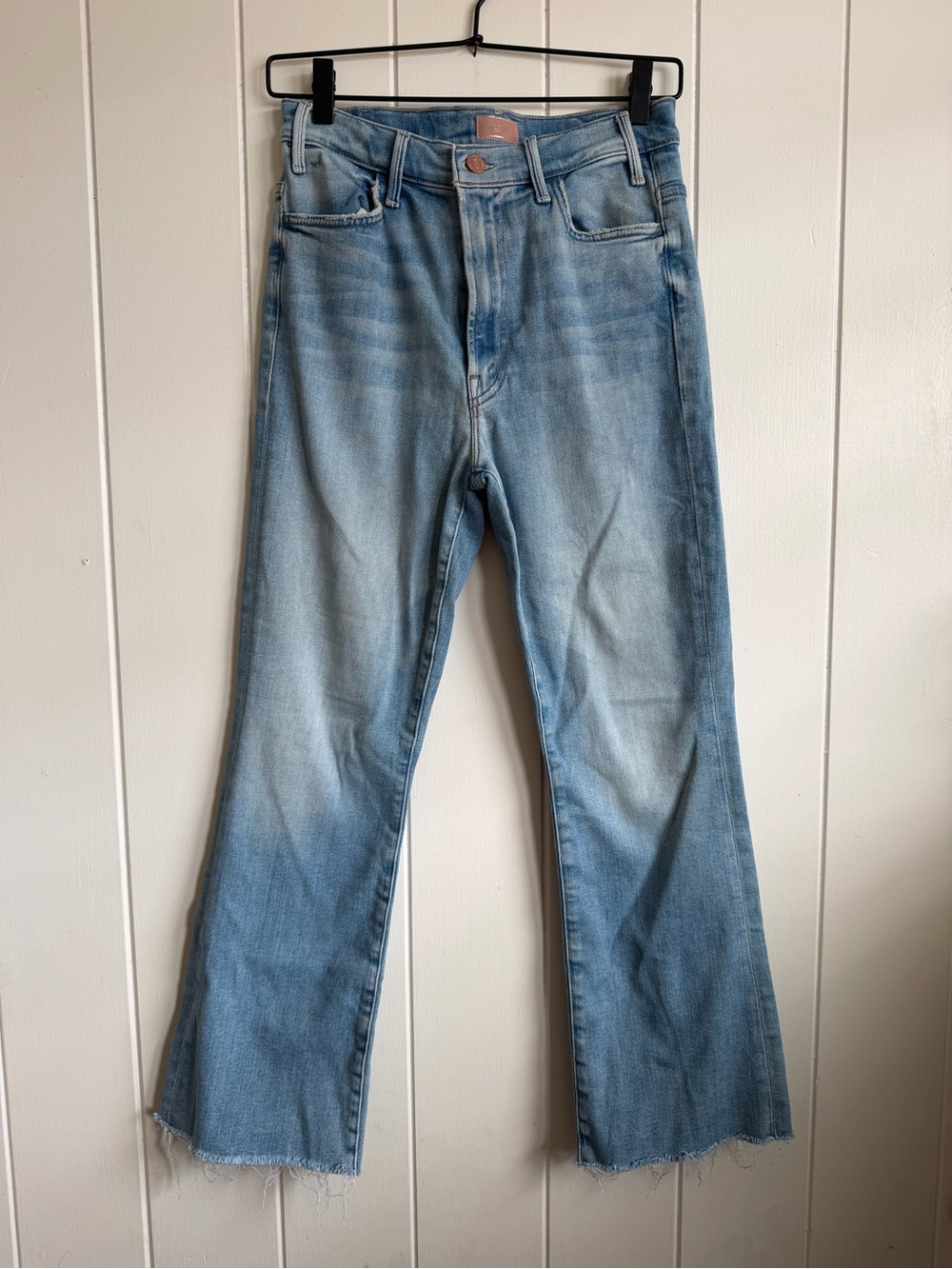 Mother Denim Hustler Ankle Fray Au Revoir Size 27
